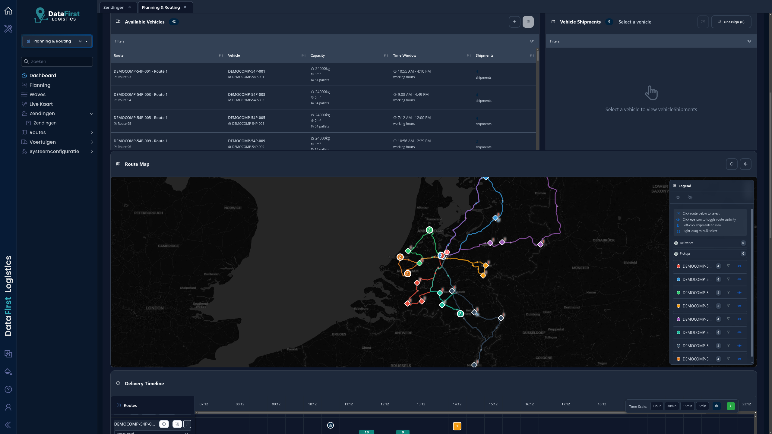 DataFirst Logistics Routing System (dark)